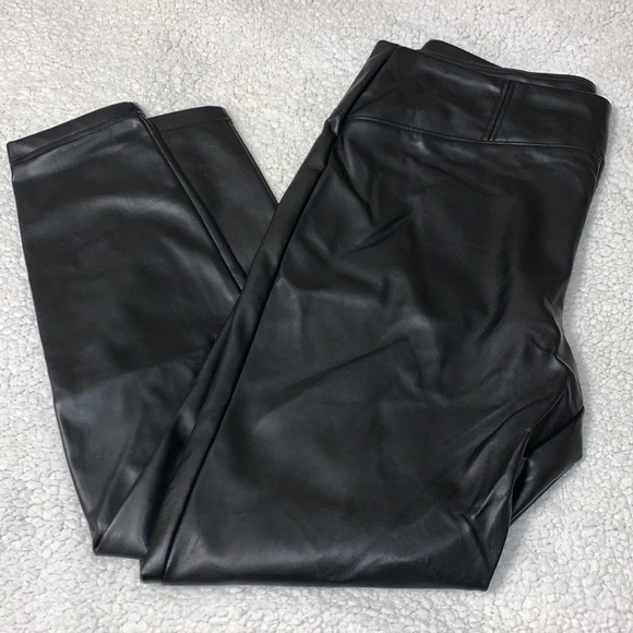 The Limited Pants - The Limited black faux leather leggings - size 14